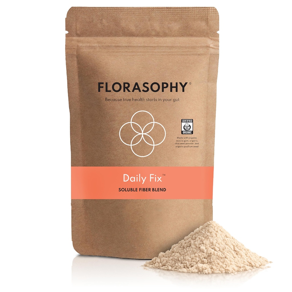 Daily Fix Organic Soluble Fiber συμπλήρωμα για την υγεία Digestive Gut, χωρίς γλουτένη Διαλυτή Vegan Prebiotic σκόνη, προμήθεια ενός μήνα
