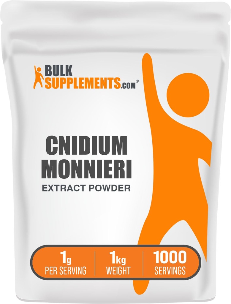 BulkSupplements.com Cnidium Fruit Extract Powder - Cnidium Monnieri Extract, Vasodilator Supplement - Χωρίς γλουτένη, 1g ανά Σερβίρισμα, 1kg (2,2 lbs) (Συσκευασία των 1)