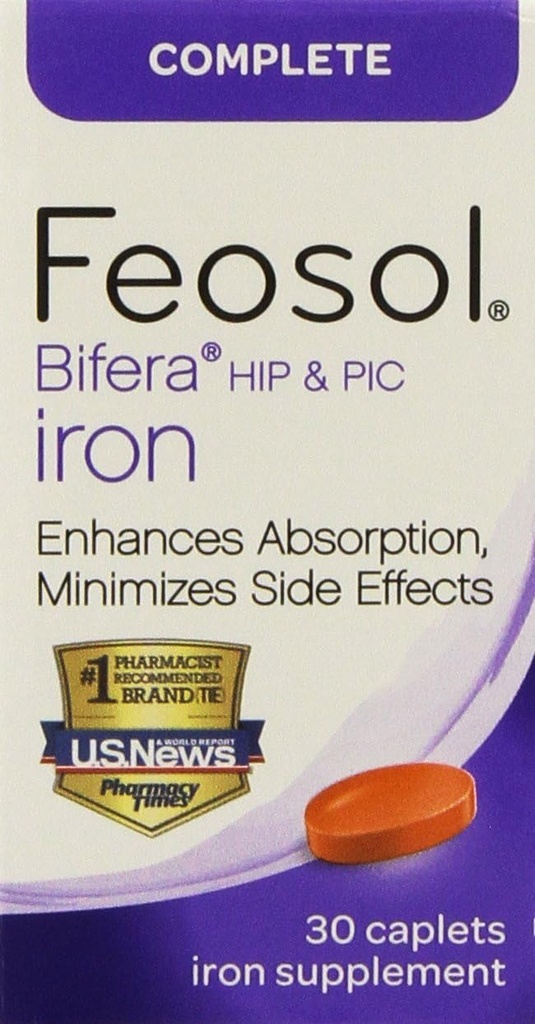 Feosol Complete with Bifera,30 Count (πακέτο των 2)