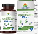 Brieofood Organic Sankhpushpi 1500mg, 45 μερίδες, χορτοφαγικά, χωρίς γλουτένη, 90 χορτοφαγικά δισκία