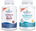 Nordic Naturals Starter Pack - Vitamin D3+K2 Gummies, Ultimate Omega