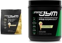 PRO JYM 45 Servings - Tahitian Vanilla Bean & Pre Jym Rainbow Sherbet, 30 Servings, Rainbow Sherbet, 1.8 Pound (Pack of 1)