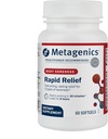 Metagenics Rapid Relief - Herbal Softgel με Turmeric & Boswellia - Υποστηρίζει γρήγορη ανακούφιση για τους μυς, την πλάτη και την κοινή δυσφορία* - Χωρίς φάρμακα, μη GMO, χωρίς γλουτένη - GMP Certified Facility - 60 Softgels