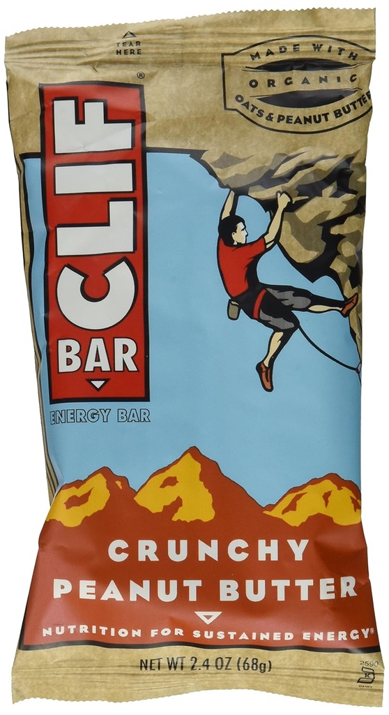 Cliff Bar Clif Bar, Og, Crnch Pnt Btr, 2,40-Ounce (πακέτο των 12)