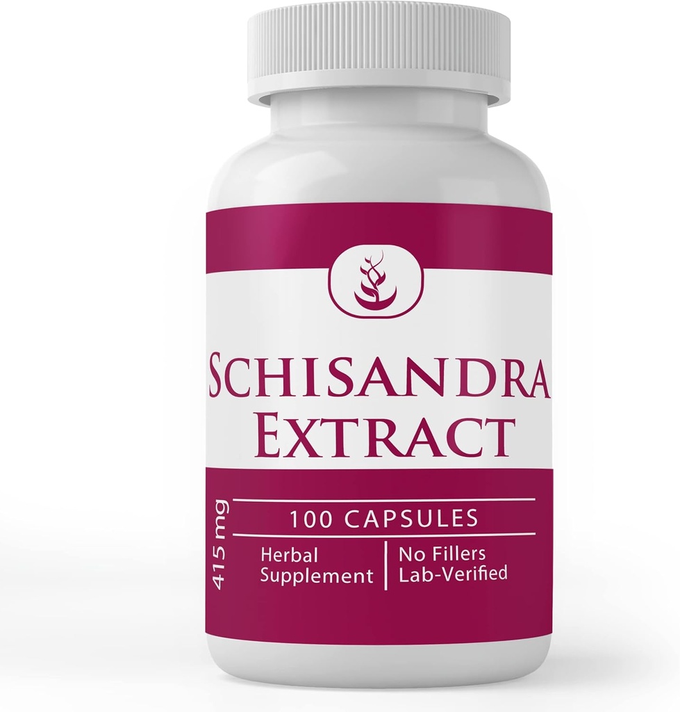 PURE αρχικά ΣΥΣΤΑΤΙΚΑ Schisandra Extract, (100 κάψουλες) Πάντα καθαρό, χωρίς πρόσθετα ή πληρωτικά, Εργαστήριο Επαληθευμένο