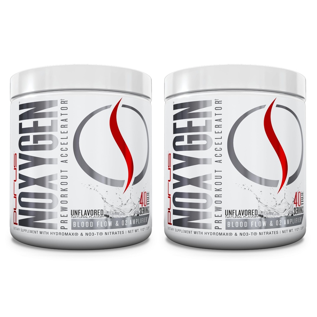 Purus Labs NOXYGEN Σκόνη, 40 Σερβιέτες (Άγευστη), Συσκευασία των 2