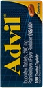 Advil Pain Reliever / Refuser Πυρετός 200mg Caplets - 100 Ct, Συσκευασία των 3