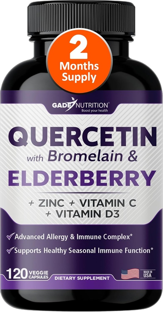 Gade Nutrition Quercetin με Bromelain & Elderberry 