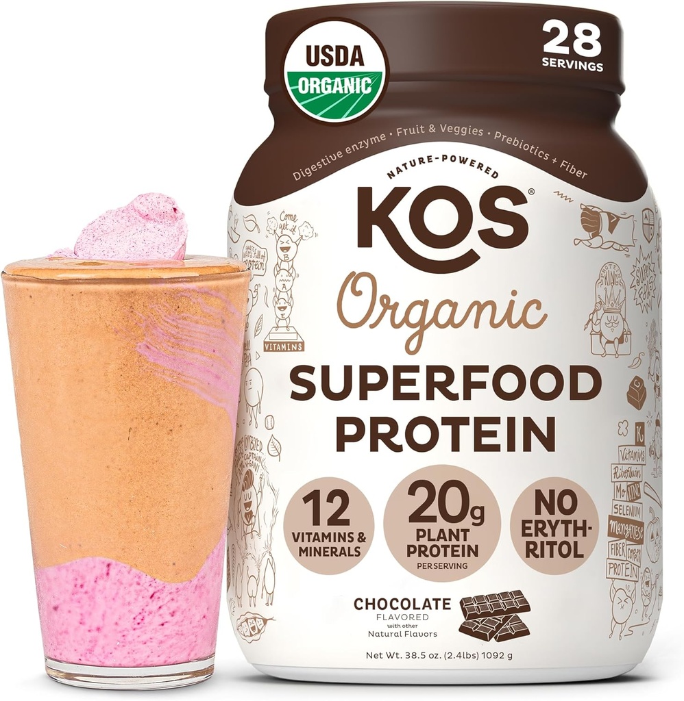 KOS Vegan Protein Powder Erythritol Free, Chocolate - Βιολογική Πρωτεΐνη Πρωτεΐνης Πρωτεΐνης Πρωτεΐνης Πρωτεΐνης Πρωτεΐνης Πρωτεΐνης Πρωτεΐνης Πρωτεΐνης Μείγμα Πρωτεΐνης Πρωτεΐνης Πρωτεΐνης Πρωτεΐνης, Φυτά με βάση Πλούσια σε Βιταμίνες & Ορυκτά - Κέτο, Χωρίς Γαλακτοκομικά - Αντικατάσταση Αγεύματος για Γυναίκες & Άνδρες, 28 Μερίδες
