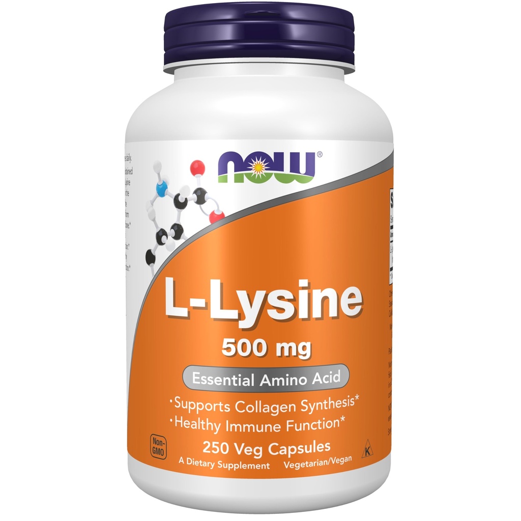 NOW L- λυσίνη 500 mg, 250 κάψουλες