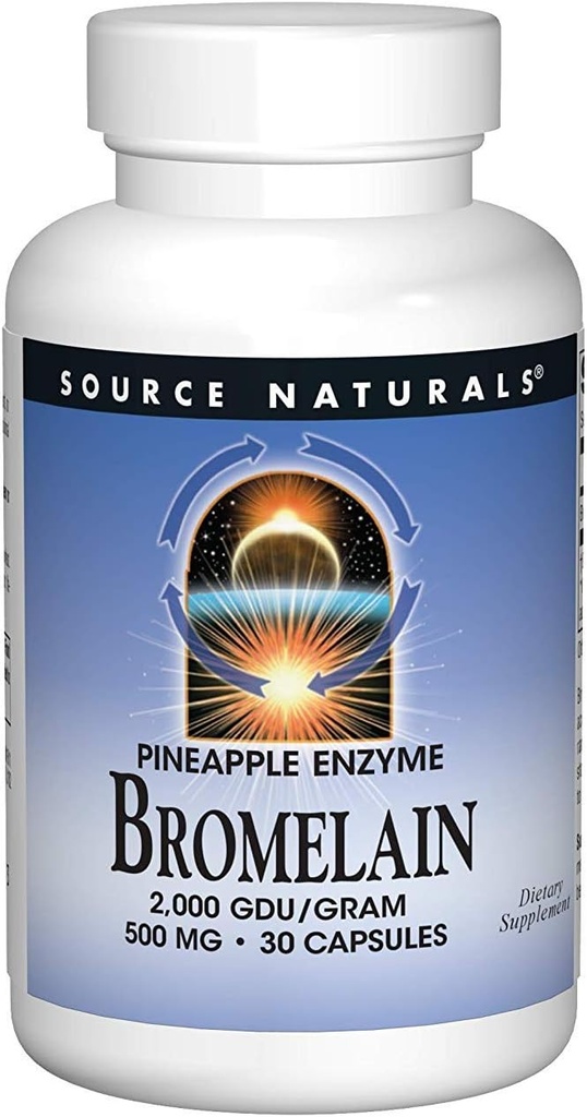 Source Naturals - Bromelain 2000 Gdu, 500mg, 30 καψάκια