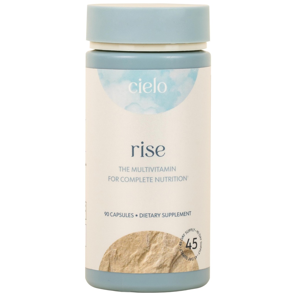 Cielo Rise Multivitamin για γυναίκες και άνδρες - Βιταμίνη Α, C, D3, E K2, & More - Γλυκινικό μαγνήσιο, κιτρικό κιτρικό και μηλεϊνικό για την υποστήριξη Digestive - Πλήρης Καθημερινή Διατροφή (προμήθεια 45 ημερών)