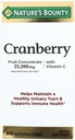 Nature's Bounty Cranberry Dietary Supplement, υποστηρίζει την ουρική και ανοσοποιητική υγεία, Softgels, 25.200 Mg, 60 Ct