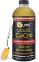Qunol Liquid CoQ10 100mg, Superior Απορρόφηση Φυσική Συμπληρωματική μορφή του συνένζυμου Q10, Αντιοξειδωτικό για την υγεία της καρδιάς, Πορτοκαλί Ανανάς Γεύση, 60 Σερβιέτες, μπουκάλι 20,3 oz