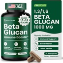 Nutriana Beta Glucan Συμπληρώματα 1000mg – 1,3/1,6D Beta Glucan Κάψουλες για την Ανοσολογική Υποστήριξη – Φυσικό συμπλήρωμα ινών Beta Glucans – 60 κάψουλες Veggie (60 Count, Unlavored)