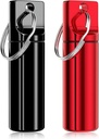 Nipichsha Keychain κάτοχος χαπιών, Φορητό κουτί χαπιών για το πορτοφόλι, Μικρό Pocket Travel Tablet Organizer Θήκη με μπρελόκ, Αδιάβροχο μεταλλικό Tablet Ιατρική Μπουκάλι για τα ταξίδια, κόκκινο & μαύρο