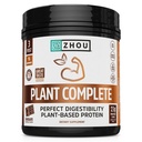 Zhou Plant Complete Vegan Protein Powder - Πρωτεΐνη με βάση το φυτό Σκόνη για γυναίκες & άνδρες, Μη Γαλακτοκομικό Ρύζι & Pea Blend για Smoothies & Shakes, 21g Πρωτεΐνη ανά υπηρεσία - Σοκολάτα, 17,7oz (16 Servings)