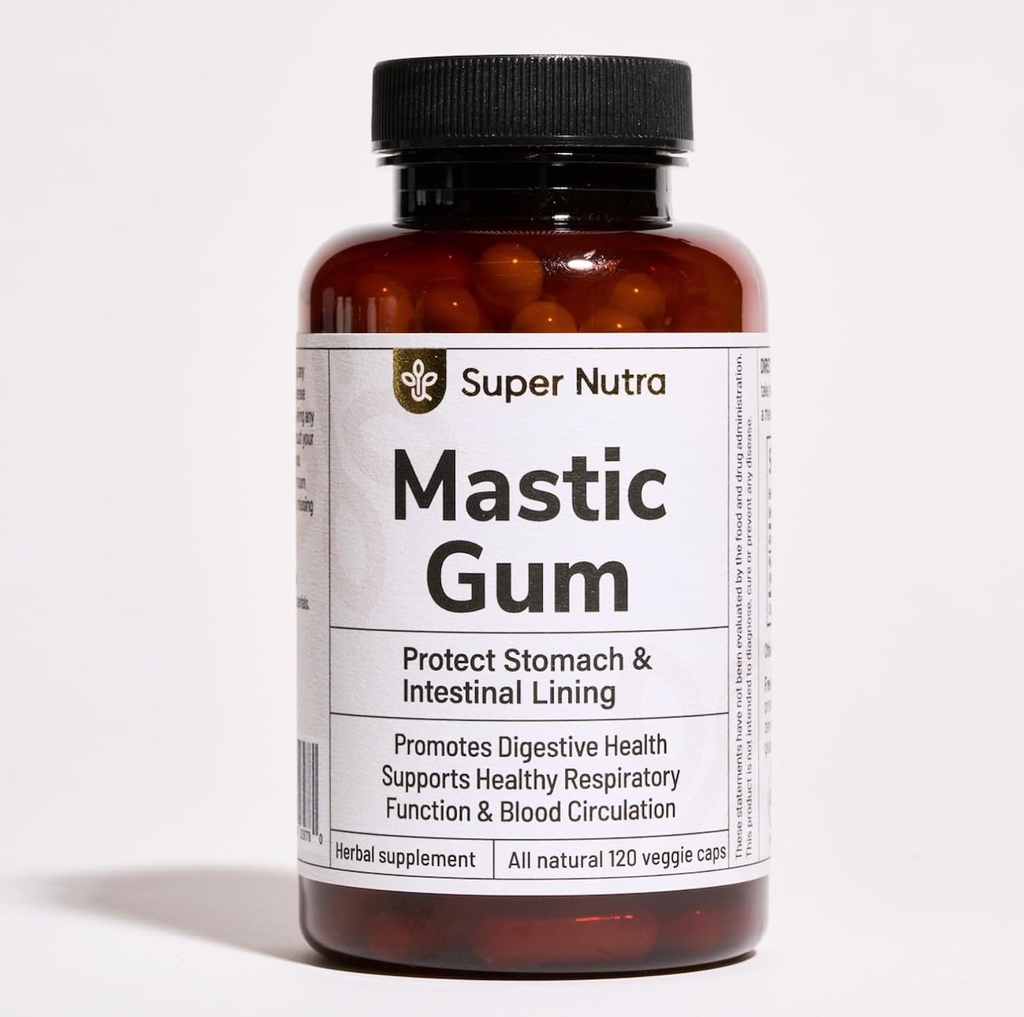Mastic Gum 1000mg .120 Veg Capsules 2 per Servings 60 Days Supply.