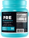 Primal Pre-Workout Powder (Tropical Rain) 30 Servings, Gluten Free | GMO-Free, 300mg Caffeine Per Serving