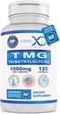 Genex Formulas TMG Supplement 1000mg (120 Κάψουλες) - NSF Πιστοποιημένο για Ασφάλεια, Ποιότητα & Ετικέτα Ακρίβεια - Betaine Anhydrous Trimethylglycine - Συμπλήρωμα ήπατος - Χωρίς γλουτένη & Μη-ΓΤΟ - 30-Ημέρα προσφοράς