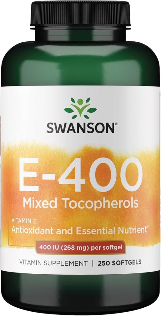 Swanson Vitamin E Mixed Tocopherols 400 Iu (268 Milligrams) 250 Sgels