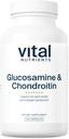 Vital Nutrients Glucosamine & Chondroitin | Healthy Cartilage, Mobility, and Joint Support Supplement | Gluten, Dairy, Soy Free | Non-GMO | 120 Capsules