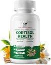 Cortisol Supplements for Women/Men - 10 in 1 Cortisol Manager Reducer Lower Detox Balance with Magnesium, Ashwagandha, L-Theanine for Stress, Sleep, Calm, Mood Support - 60 Capsules for 30 Days
