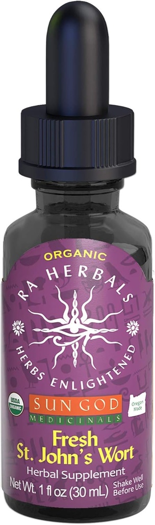 Certified Organic Ra Herbals St. John's Wort Tincture 