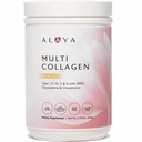 Alaya Multi Collagen Powder - Type I, II, III, V, X Hydrolyzed Collagen Peptides Protein Powder Supplement with MSM + GC (Vanilla)