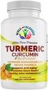 Turmeric Curcumin συμπλήρωμα με BioPerine - 60 κάψουλες - Βιολογικό εκχύλισμα ρίζας Turmeric - Vegan φιλικό, ενισχυμένη απορρόφηση, καθημερινή κοινή και καρδιακή υποστήριξη