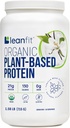 LeanFit Organic Plant-Based Protein Powder, Natural Vanilla Flavor - Vegan, USDA Organic Certified, Soy-Free, Gluten-Free, Dairy-Free, Sugar-Free, Non-GMO - 21g Protein, 19 Servings, 1.58 Pound Tub