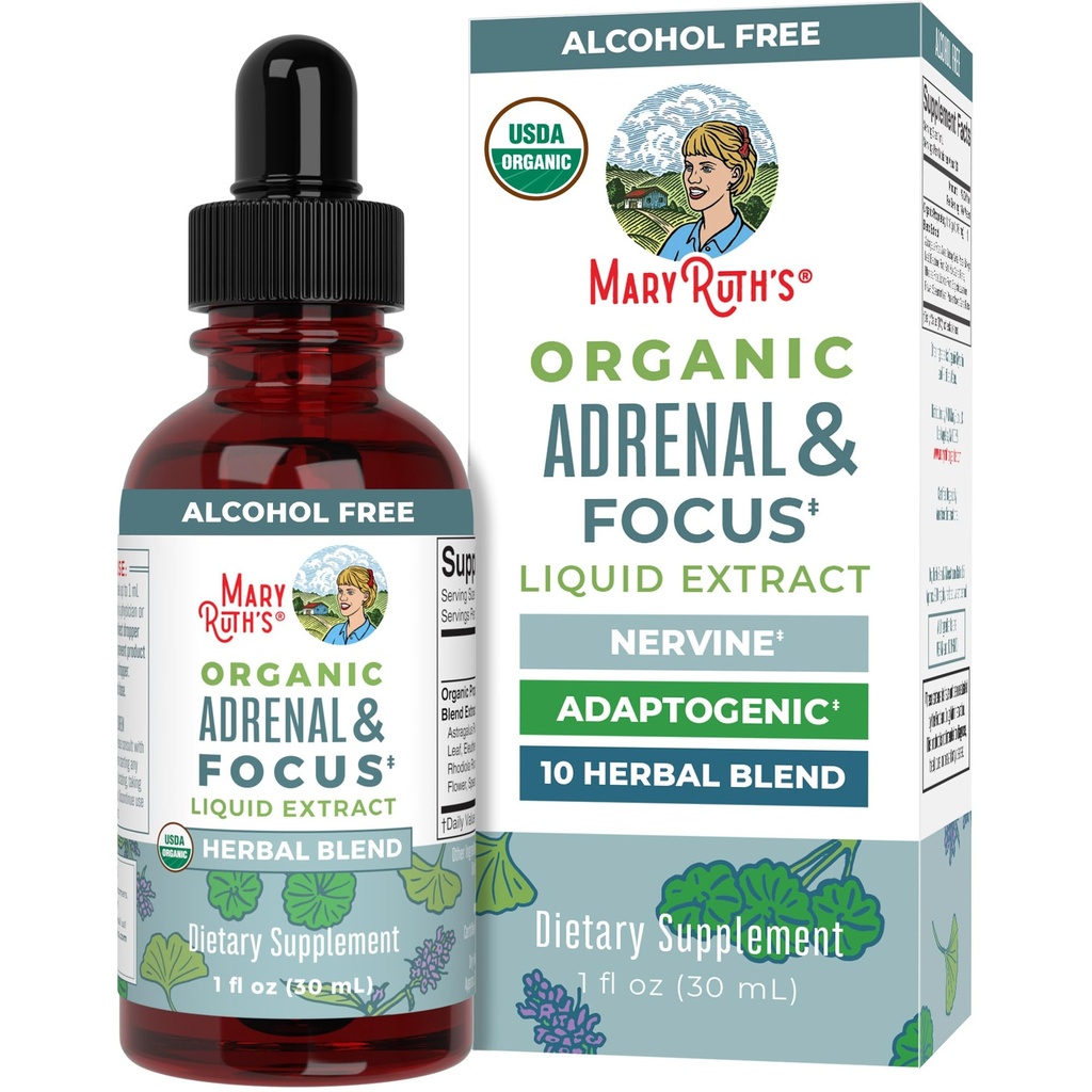 MaryRuth Organics - USDA Organic Brain Nootropic συμπλήρωμα για ενήλικες με Ginkgo Biloba & Astragalus 