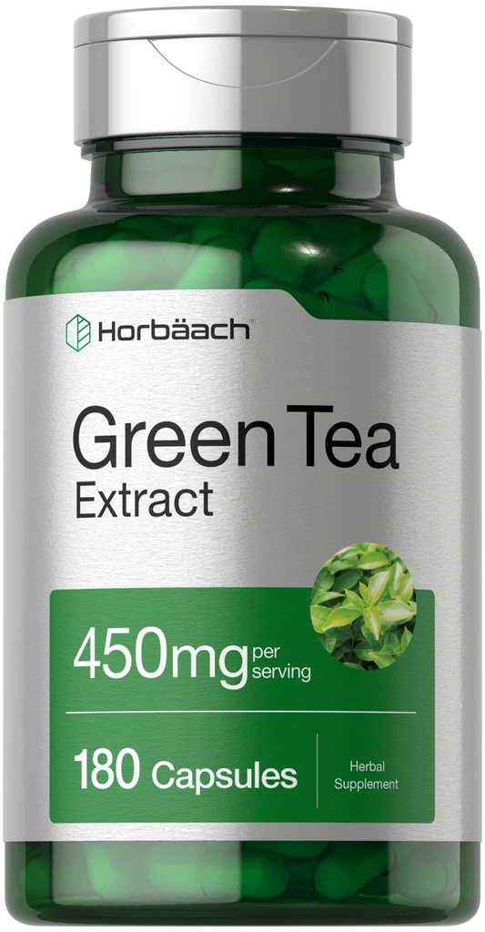 Horbäach Πράσινο εκχύλισμα τσαγιού κάψουλες 450mg 
