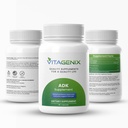ADK 10 - Βιταμίνη Α, D3 & K2 συμπλήρωμα για άνδρες και γυναίκες - Υψηλής ισχύος βιταμίνη ADK - Βοηθά στην υποστήριξη του ανοσοποιητικού, των οστών και της καρδιάς Υγεία - 90 κάψουλες