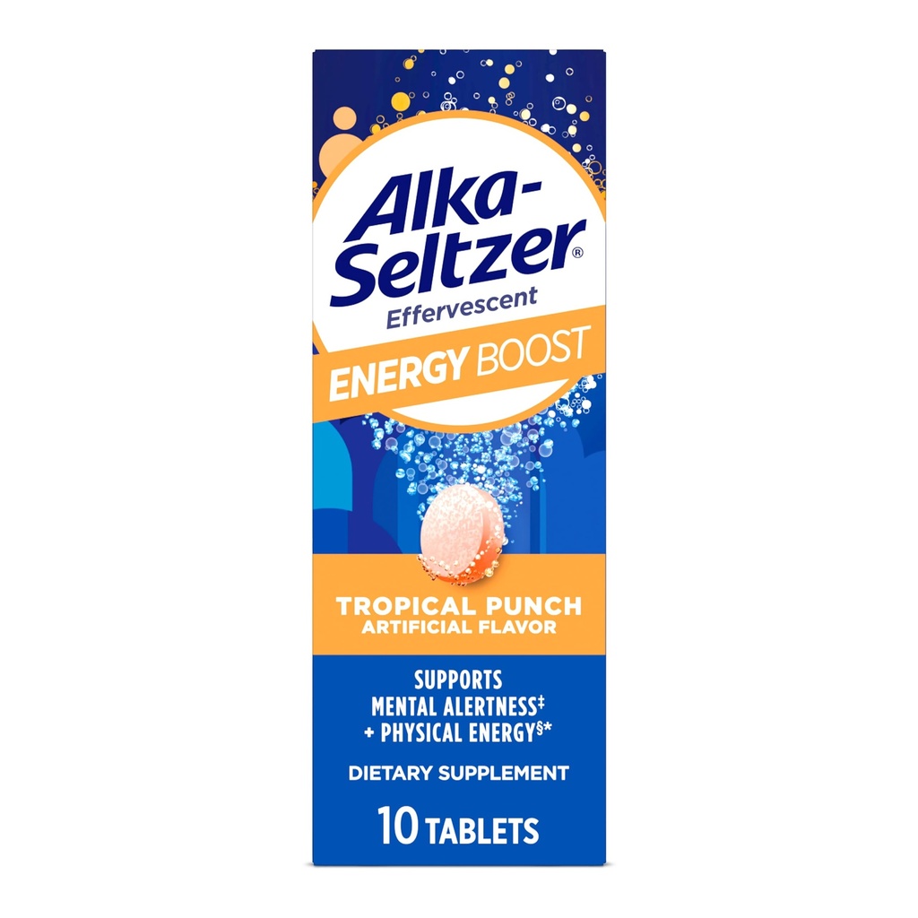 Ενέργεια Alka-Seltzer Boost, 10ct