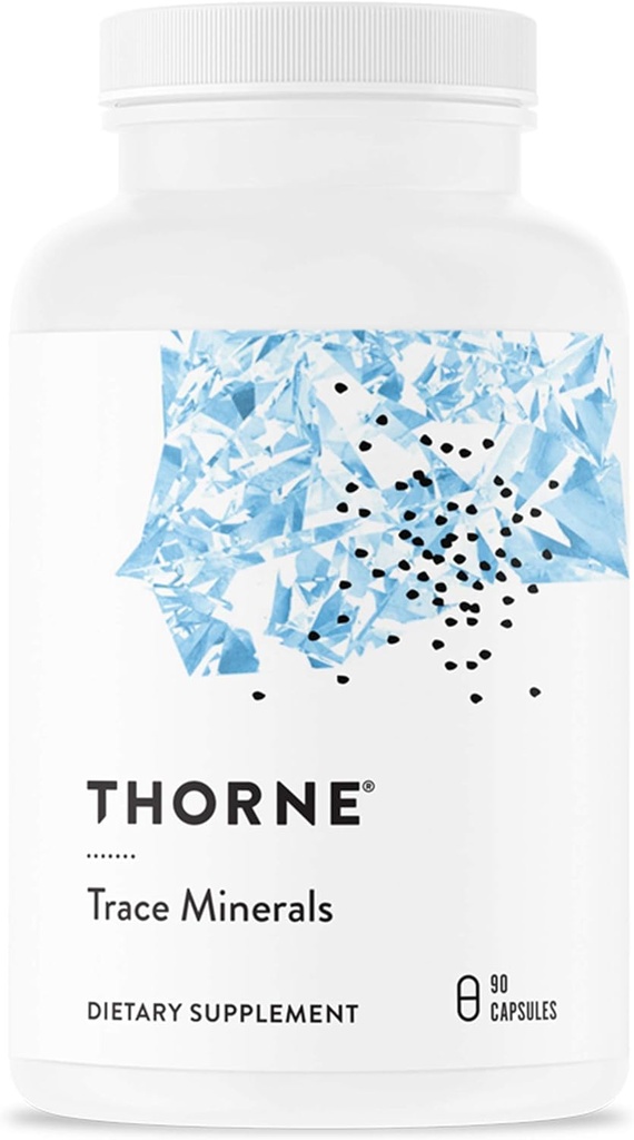 THORNE - Trace Minerals - Συμπλήρωμα διατροφής με ψευδάργυρο, βόριο & σελήνιο - Χηλικές μορφές - Πλήρης Φόρμουλα - 90 κάψουλες