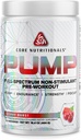 Core Nutritional Pump Full-Spectrum Non-Stimulant Pre-Workout, με N03T Nitrate, Peak02, Alpha GPC, για μέγιστη αντλία, δύναμη, και απόδοση 20 εξυπηρετήσεις (Cherry Burst)