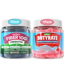Nextdia Butyrate Gummies with Probiotic + Prebiotic + Postbiotic + Fiber Gummies for Adults