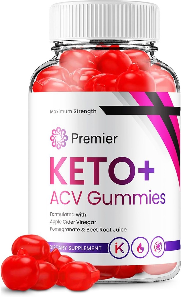 Premier Keto ACV Gummies - Advanced Formula Premiere Keto Plus ACV Gummies Apple Cider Vinegar Premier ACV Dietary Supplement Κριτικές Άνδρες Γυναίκες (60 Gummies)