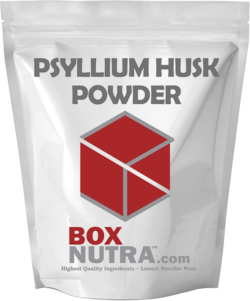 BoxNutra Psyllium Husk Powder - Bulk-Forming Laxative - Προωθεί τις τακτικές κινήσεις του τόξου - Βελτιώνει την πέψη, 1kg