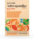 Ashwagandha Oral Strips 100 mg KSM 66 Ashwagandha, L-Θεανίνη, μελατονίνη, βιταμίνη D3 και μαγνήσιο, Vegan Strip για άνδρες και γυναίκες, χωρίς ζάχαρη, χωρίς GMO, 30 στοματικές λωρίδες (Berry)