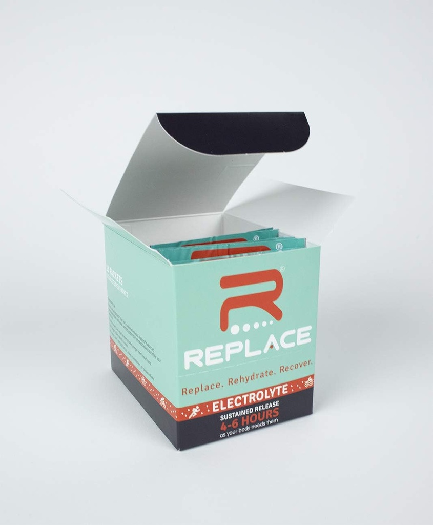 Replace by Endur Supplement, Electrolyte Replacement & Hydration Support, Helps You Stay Active & Energized, Sustained-Release, 10 Packets