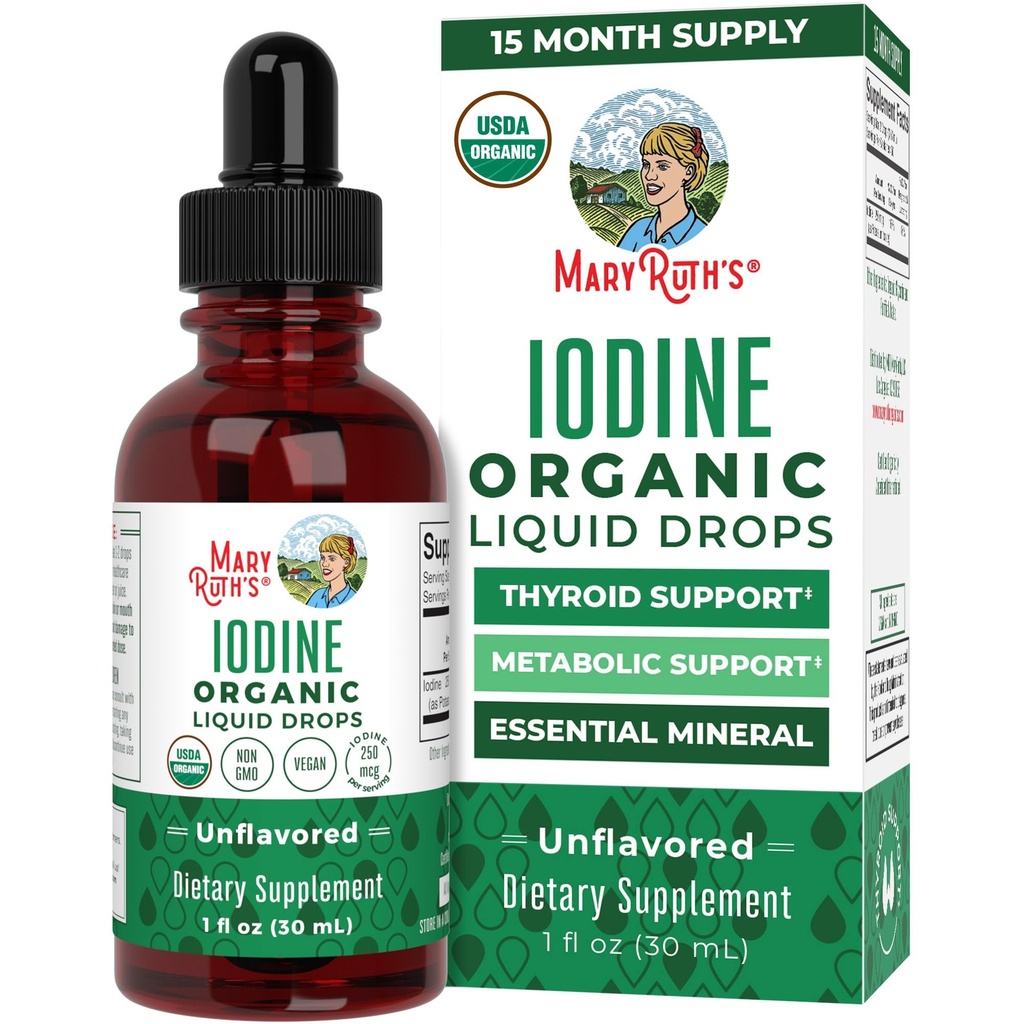 MaryRuth Organics Iodine Liquid Drops 