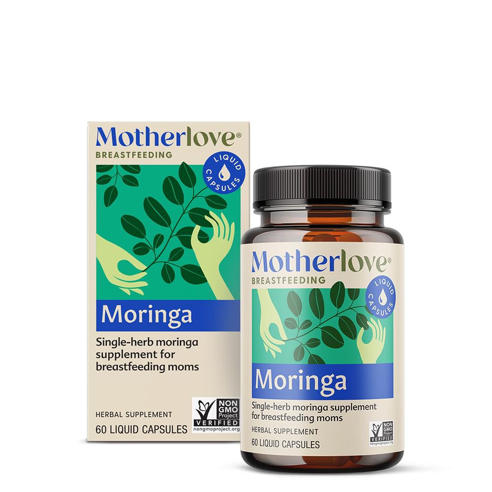 Motherlove Moringa (60 Liquid caps) Συμπλήρωμα Γαλουχίας για την υποστήριξη της προσφοράς μητρικού γάλακτος—Non-GMO, Βιολογικά Βότανα, Vegan, Kosher