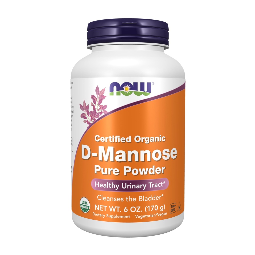 NOW Foods Supplements, D-Mannose Powder, Non-GMO Project Verified, Healthy Urinary Tract*, 6-Ounce