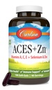 Carlson - ACES + Zn, Βιταμίνες A, C, E + Σελήνιο & Ψευδάργυρος, Κυτταρική Υγεία & Ανοσολογική Υποστήριξη, Αντιοξειδωτικό, 180 Softgels
