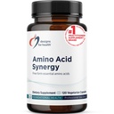 Σχέδια για την υγεία Amino Acid Synergy - Χορτοφαγικά Essential Amino Acids Συμπλήρωμα με BCAAs, Alpha-Ketoglutarate, Μεθειονίνη + B6 (P-5-P) - Υποστήριξη για Αθλητές + Μύες (120 Κάψουλες)