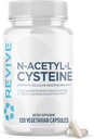 Revive MD NAC συμπλήρωμα για άνδρες & γυναίκες - N-Acetyl Cysteine υποστηρίζει το αναπνευστικό, καρδιοαγγειακό και κυτταρικό υγεία - Αντιοξειδωτικό & ανοσοποιητική υποστήριξη (120 κάψουλες, 60 εξυπηρετούν)