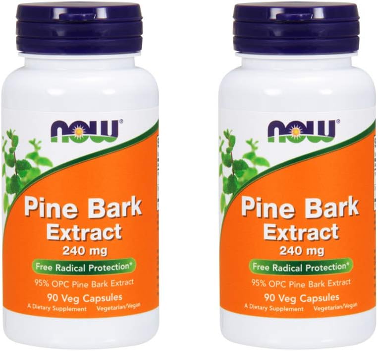 NOW Foods Pine Bark Extract 240 mg, 90 Καψάκιο λαχανικών (2 Συσκευασία)