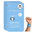 The Good Patch Nite Owl Patch, Natural Sleep Patch Support for Kid Bedtime with Tart Cherry, χαμομήλι, και Skullcap, Plant Powered, Content Release (36 Total Patches)